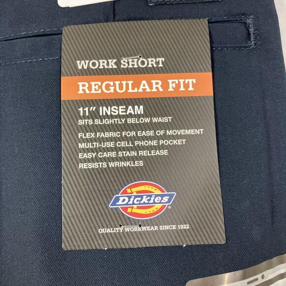 Dickies Work Short Regular Fit WR850DN 11" Inseam Cell Phone Pocket - Picture 6 of 11